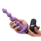 Bang! 28X Vibrating Silicone Anal Beads w/Remote Control - Purple