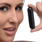 Bang! 10X Rechargeable Vibrating Metallic Bullet - Black