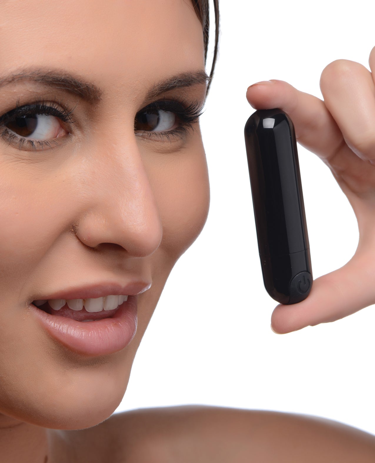 Bang! 10X Rechargeable Vibrating Metallic Bullet - Black