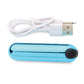 Bang! 10X Rechargeable Vibrating Metallic Bullet - Blue