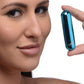 Bang! 10X Rechargeable Vibrating Metallic Bullet - Blue