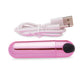 Bang! 10X Rechargeable Vibrating Metallic Bullet - Pink