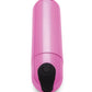 Bang! 10X Rechargeable Vibrating Metallic Bullet - Pink