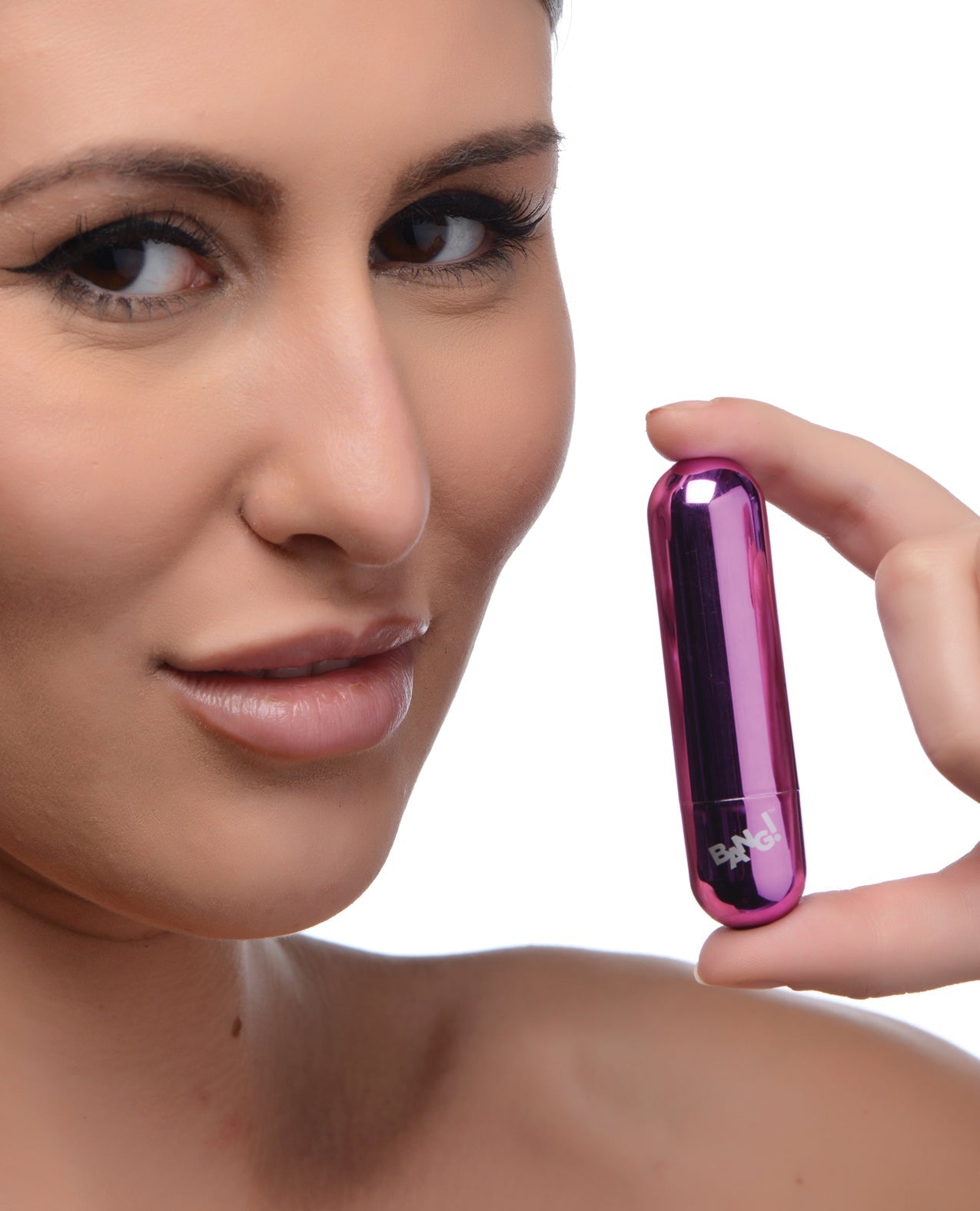 Bang! 10X Rechargeable Vibrating Metallic Bullet - Purple