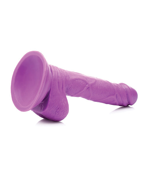 Pop Peckers 6.5" Dildo w/Balls - Purple