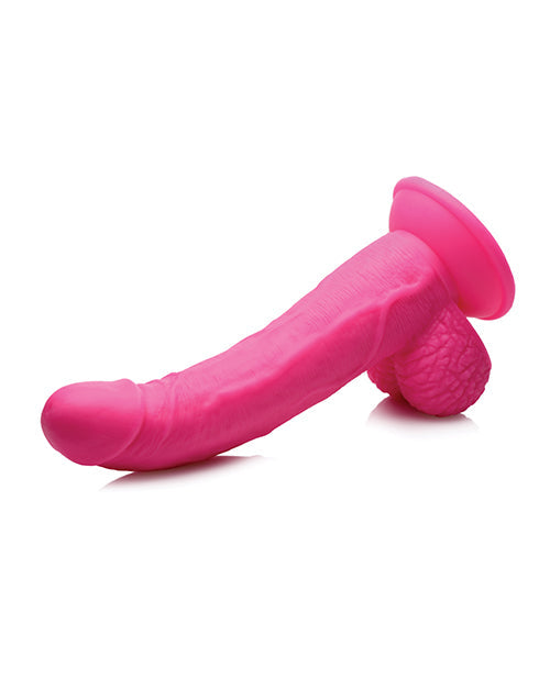 Pop Peckers Large Dildo | 7.5" Big Dildo with Balls | Pink Dildo | Suction Cup Dildo