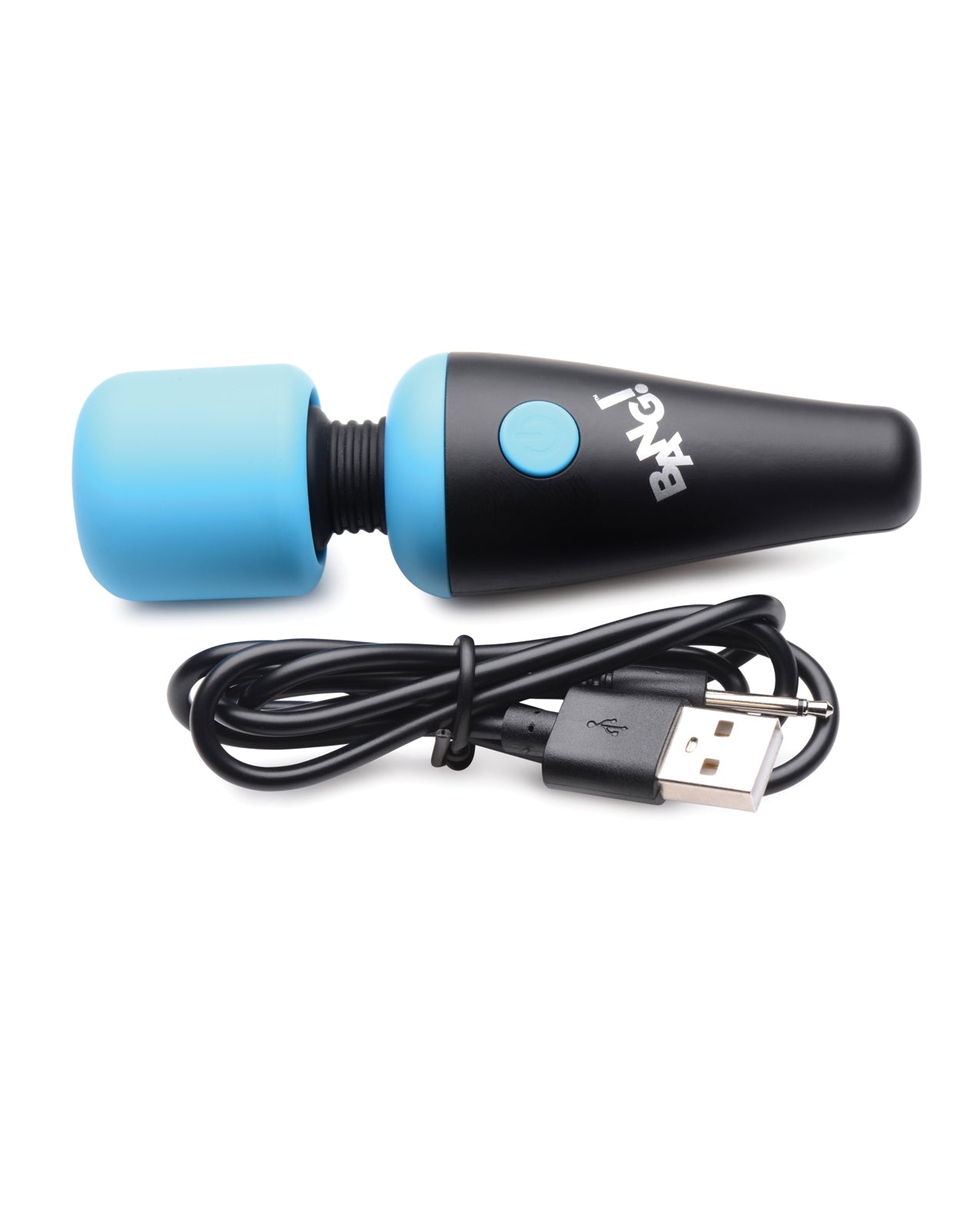 Bang! 10X Vibrating Mini Silicone Wand - Blue