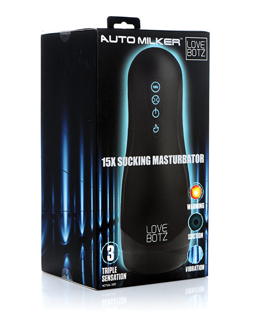 Milker Auto Milker 15x Sucking Masturbator - Black