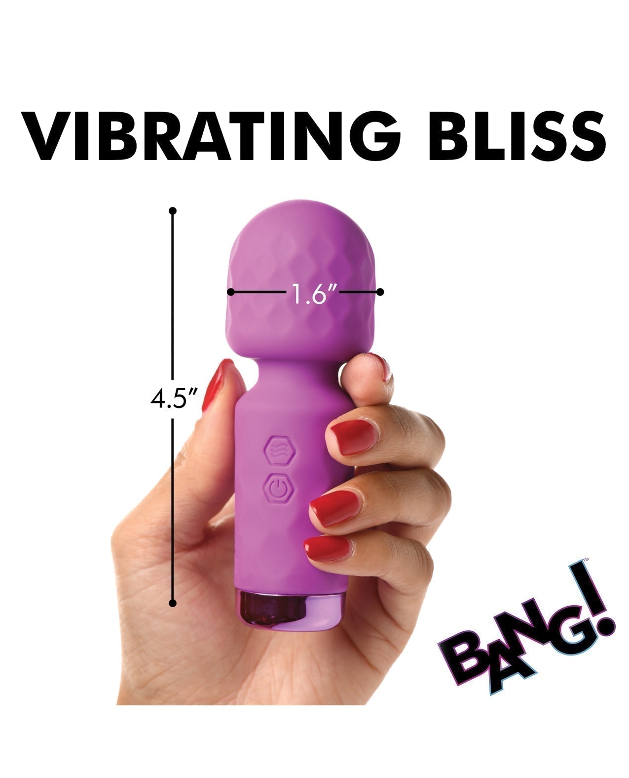 Bang! 10X Mini Silicone Wand - Purple