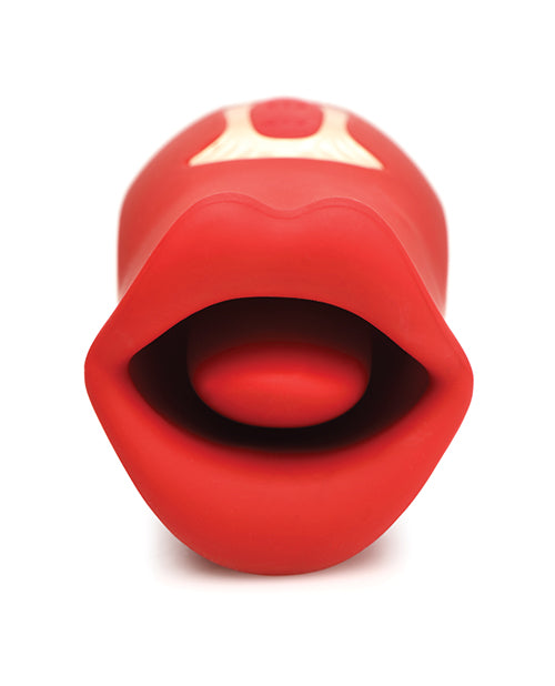 Shegasm Lickgasm Kiss + Tell Silicone Kissing & Vibrating Clitoral Stimulator - Red