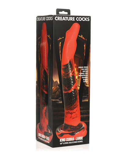 Creature Cocks Realistic Dildo | King Cobra Large Silicone Big Dildo | Suction Cup Dildo