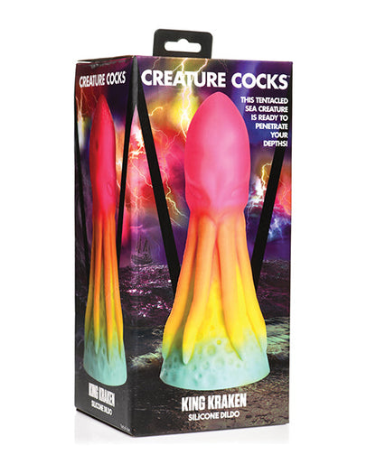 Creature Cocks Realistic Dildo | King Kraken Silicone Big Dildo | Multi Color Suction Cup Dildo