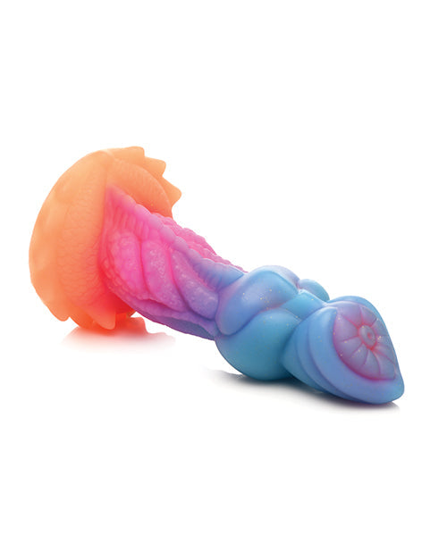 Creature Cocks Realistic Dildo | Glow-in-the-Dark Aqua | Suction Cup Dildo