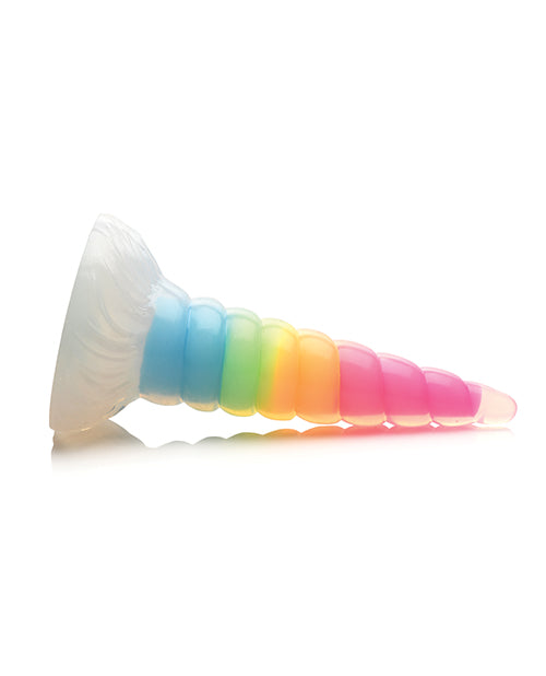 Creature Cocks Large Dildo | Uni Glow in the Dark Silicone Big Dildo | Rainbow Suction Cup Dildo