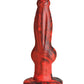 Creature Cocks Hell-Wolf Thrusting & Vibrating Silicone Dildo - Black/Red