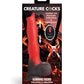 Creature Cocks Ramming Hound Thrusting & Vibrating Silicone Dildo w/Remote Control - Red/Brown