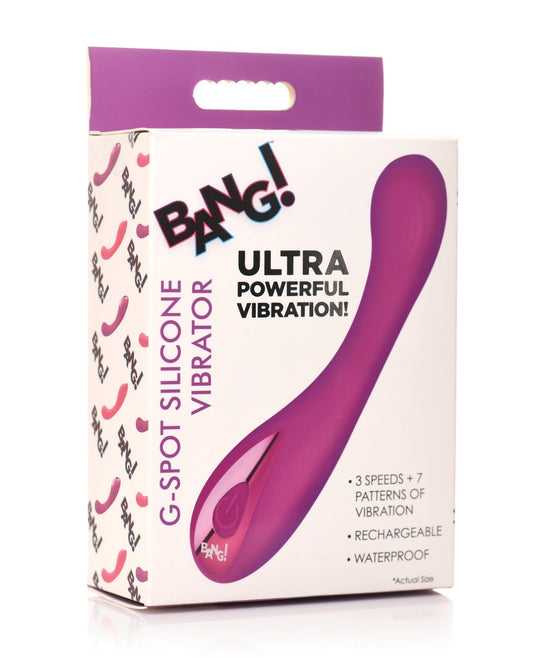 Bang! G-Spot Silicone Vibrator - Purple