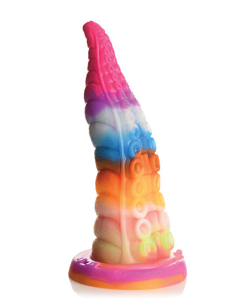 Creature Cocks Realistic Dildo | Glow-in-the-Dark Big Dildo | Rainbow Suction Cup Dildo