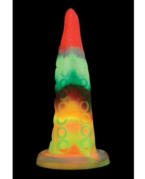 Creature Cocks Realistic Dildo | Glow-in-the-Dark Big Dildo | Rainbow Suction Cup Dildo