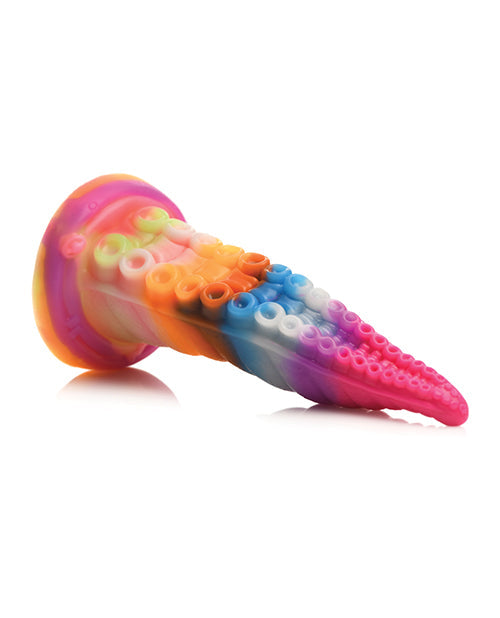 Creature Cocks Realistic Dildo | Glow-in-the-Dark Big Dildo | Rainbow Suction Cup Dildo