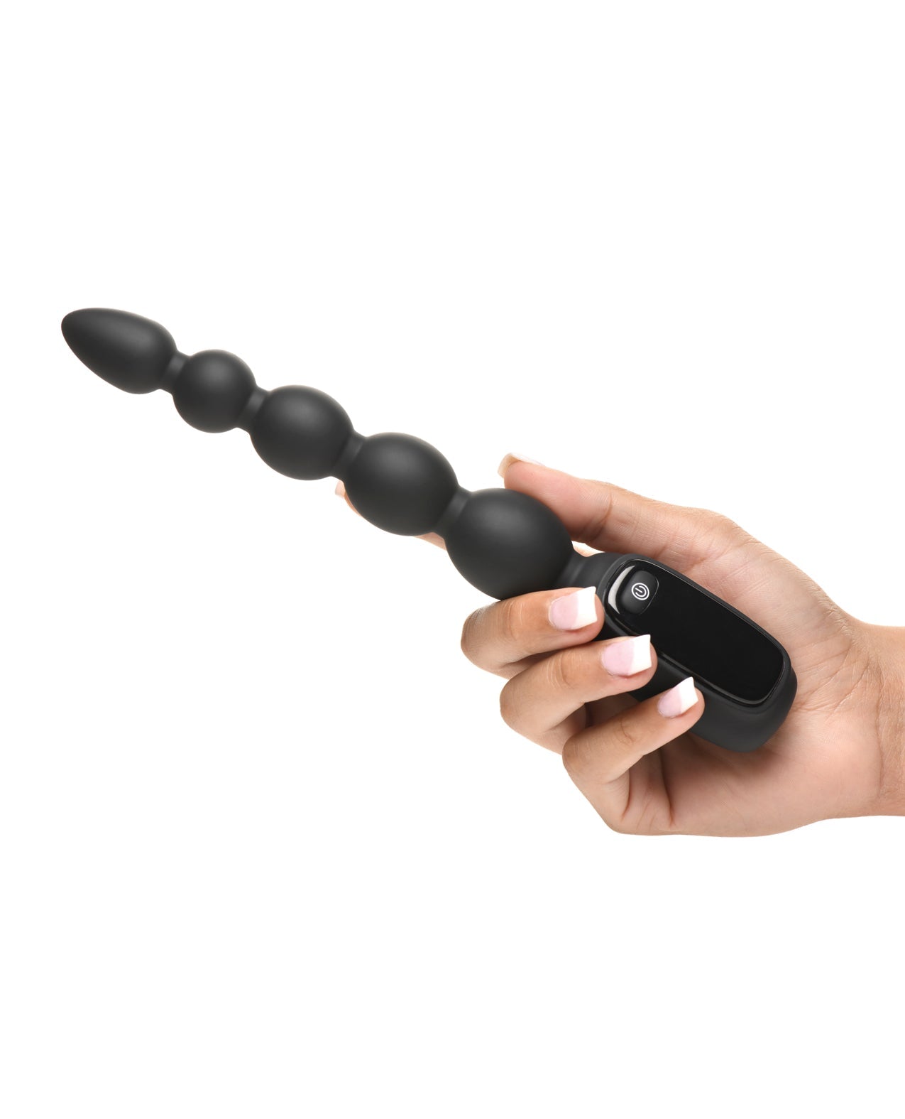 Bang! Digital Silicone Anal Beads - Black