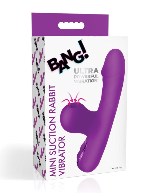 Bang! Mini Suction Rabbit Vibrator - Purple