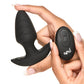 Bang! Rotating & Vibrating Tapered Butt Plug w/Remote - Black