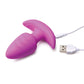 Bang! Rotating & Vibrating Tapered Butt Plug w/Remote - Purple