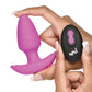 Bang! Rotating & Vibrating Tapered Butt Plug w/Remote - Purple