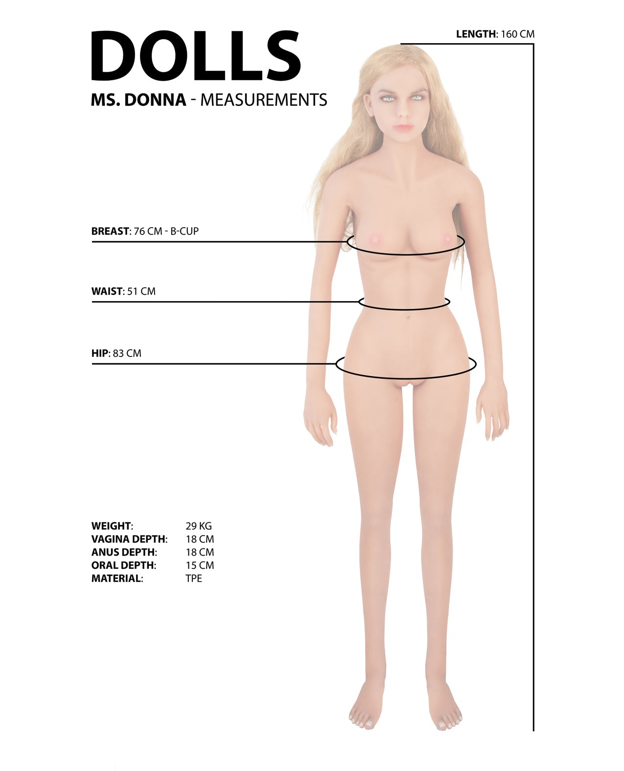 Shots Donna Doll - Ivory